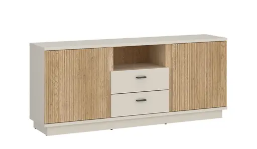 TV-Board - B ca. 150 cm, Kaschmir, Cremona Eiche Nachbildung