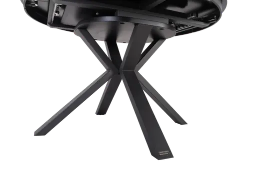 Esstisch MAIJA - ausziehbar, D ca. 120 cm, Keramik, Grau