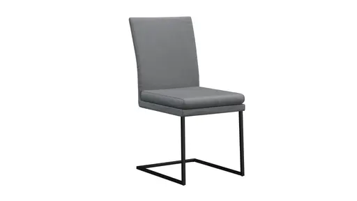 Freischwinger Saragossa - Leder, Anthrazit