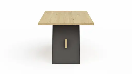 Esstisch Phoenix - LB ca. 180x100 cm, Eiche massiv, Bianco geölt