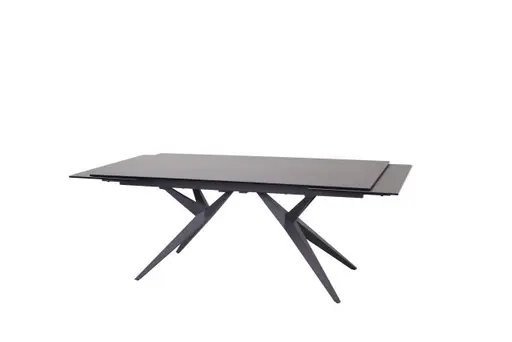 Esstisch MICHELA - ausziehbar, LB ca. 95x180 cm, Keramik, Dunkelgrau