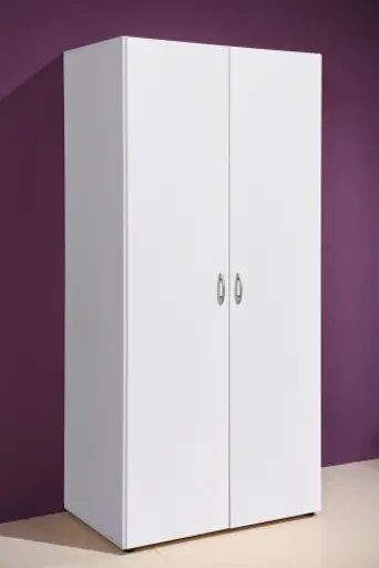 Drehtürenschrank- B ca. 160 cm, Weiß