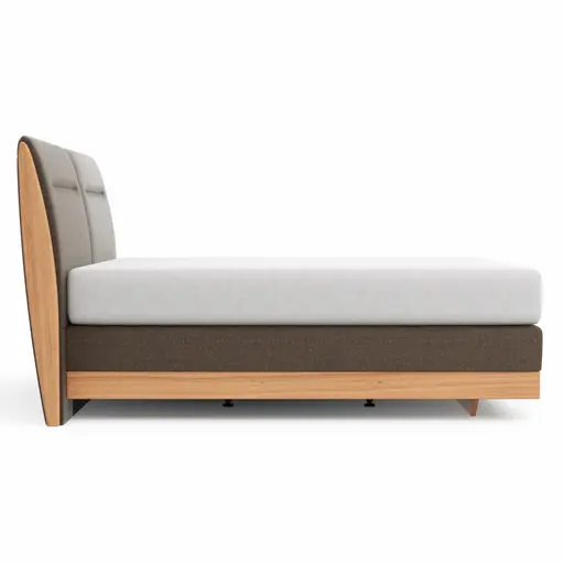Boxspringbett Alpin Luxe - Liegefläche ca. 160x200 cm, Stoff, Braun