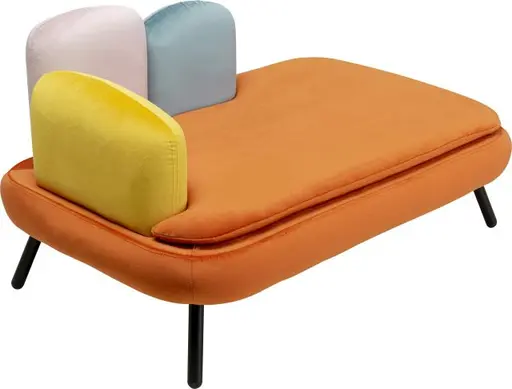 Hund/Katzenbett - BHT ca. 84,5x47x54 cm, Orange