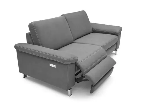 Sofa CALM PLUS - 3-Sitzer, 2x Relaxfunktion, Stoff, Anthrazit
