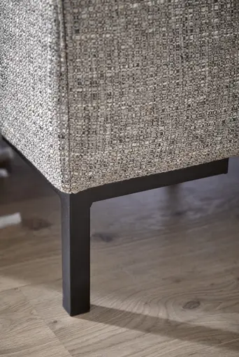 Sofa Hudson - 3-Sitzer inkl. Relaxfunktion (motorisch) und Kopfteil/Armlehnen verstellbar, Stoff, Hellgrau