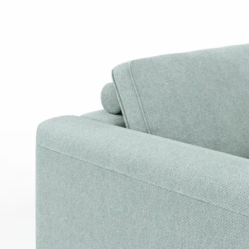 Sofa Solano - 3-Sitzer, Stoff, Hellblau