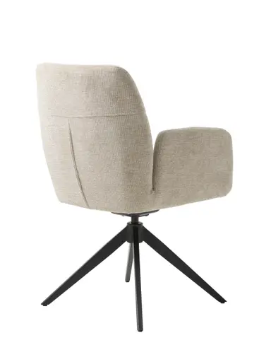 Armlehnstuhl - drehbar, Stoff, Sand