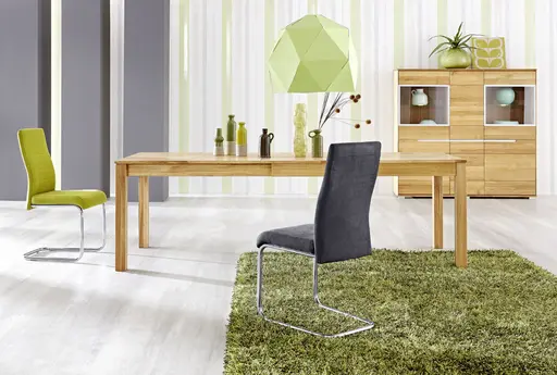 Esstisch - ausziehbar, LB 140x90 cm, Eiche massiv