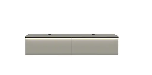 Hängeelement - mit Beleuchtung, B ca. 174 cm, Kaschmir