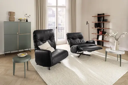 Beistelltisch Loretto - Rund ca. 60 cm, Lack, Graubeige