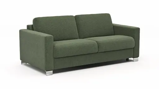 Sofa Nuoro - 2,5-Sitzer inkl. Schlaffunktion, Armlehne 1, Stoff, Olivgrün