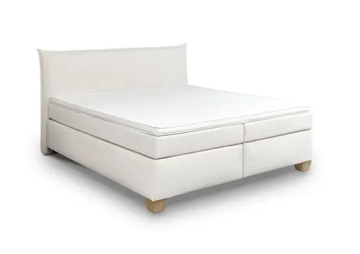  Boxspringbett HADAI- Liegefläche ca. 180x200 cm, Stoff, Beige, Bonell/Bonell