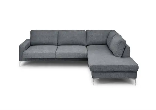 Ecksofa CALM 2.0 - 2,5-Sitzer mit Ecke rechts, Schlaffunktion mit Bettkasten, Stoff, Anthrazit