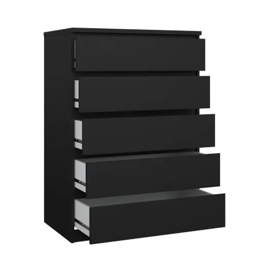 Kommode - B ca. 77 cm, Schwarz