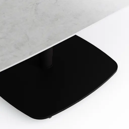 Couchtisch Camas - LBH ca. 100x65x42 cm, Keramik, Creme