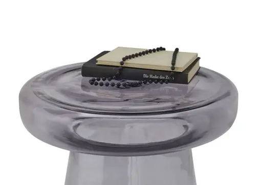 Beistelltisch - Ø/H ca. 40x39 cm, Grau