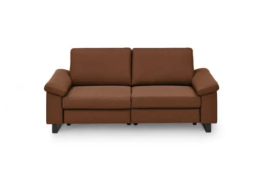 Sofa CALM PLUS 2.0 - 3-Sitzer, Relaxfunktion teilmotorisch, Stoff, Kupfer