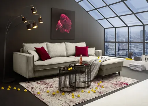 Glasbild - LB ca. 100x100 cm, Rot, Schwarz