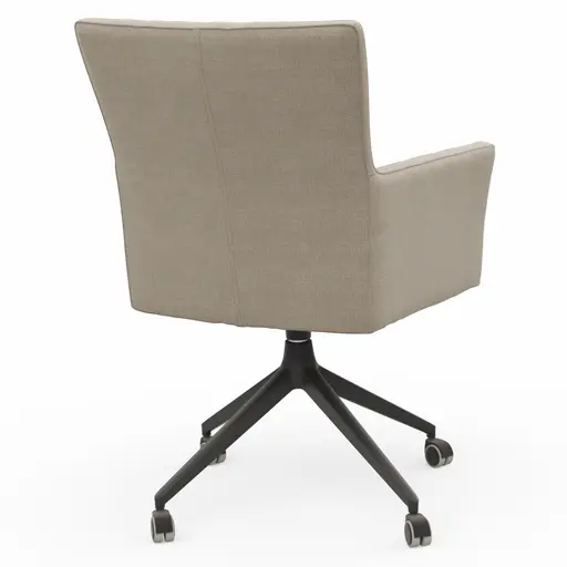 Armlehnstuhl Cosyra - drehbar, Stoff, Beige