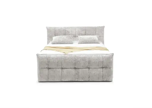 Boxspringbett- Liegefläche ca. 180x200 cm, Stoff, Creme