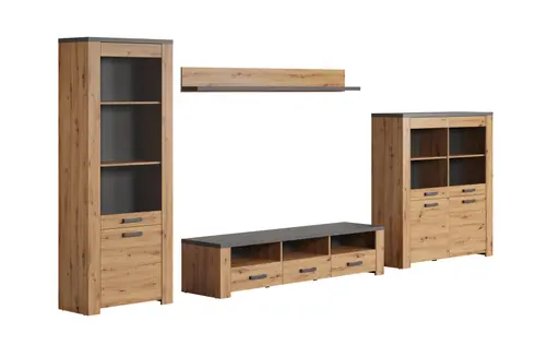 Wandboard - Eiche Dekor, Graphit