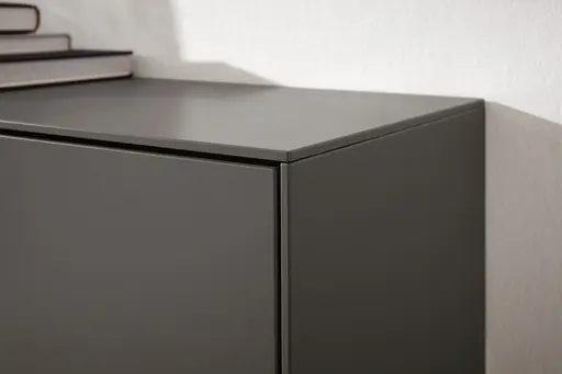 Highboard Tucson - inkl. Beleuchtung, Lack, Anthrazit