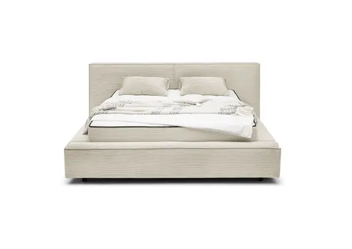 Polstergestell- Liegefläche ca. 180x200 cm, Stoff, Creme