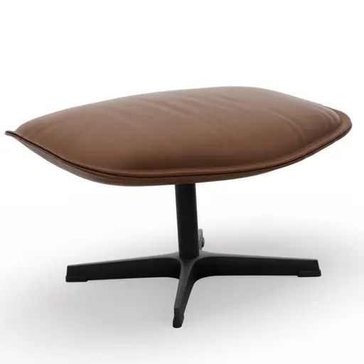 Hocker Helge - Leder Anilin, Cognac