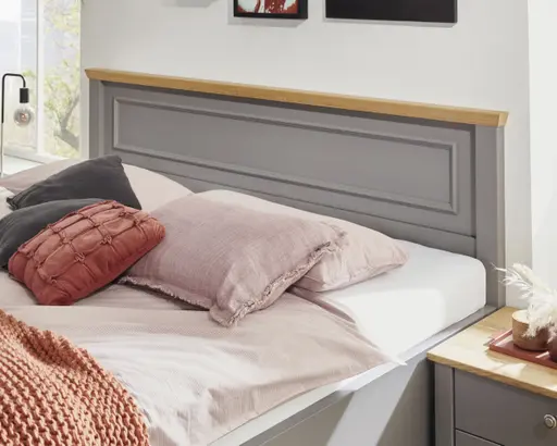 Schlafzimmer - Lack, grau, Landhausstil 