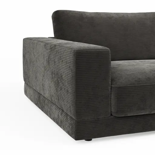 Megasofa Juni Lounge- B ca. 292 cm, Stoff, Anthrazit