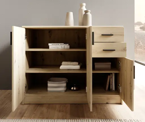 Kommode - B ca. 109 cm, Artisan Eiche Nachbildung