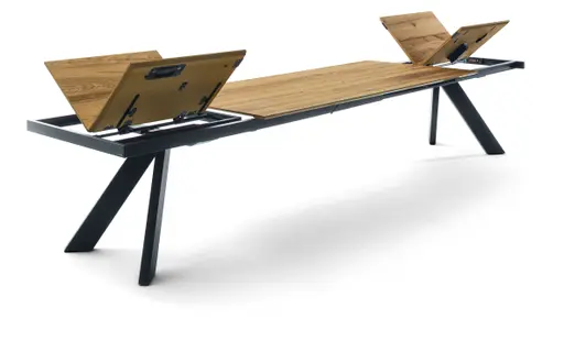 Esstisch - ausziehbar, LB ca. 190x100 cm, Wildeiche Furnier