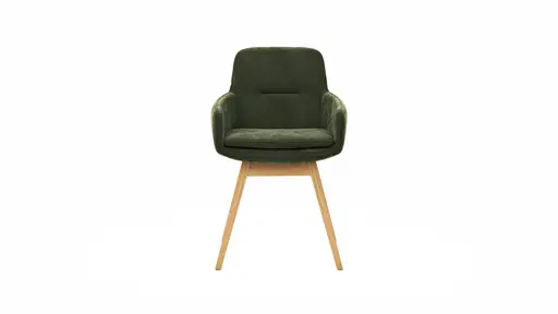 Armlehnstuhl Macano - Stoff, Olive