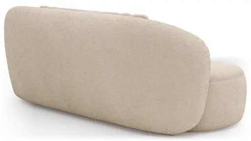 Chaiselongue Karasu - Stoff, Natur