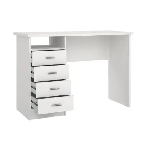 Schreibtisch - LB ca. 110x49 cm, Weiß