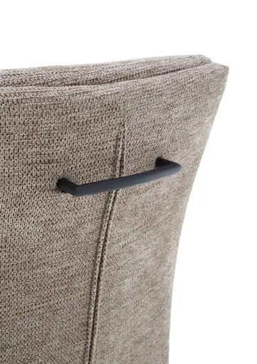 Freischwinger MAGGIE - Stoff, Kaffee