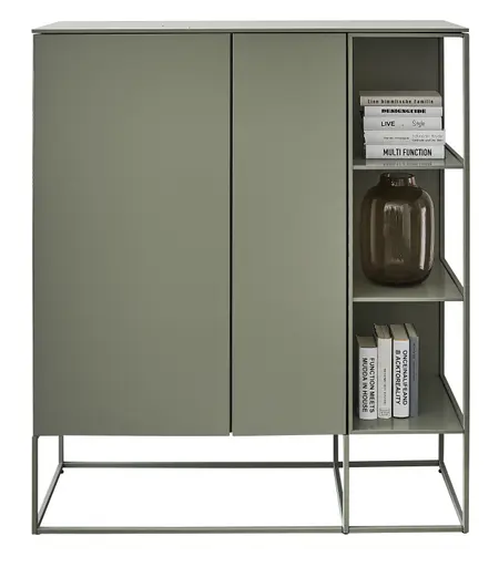 Highboard Catona - Lack Matt, Salbei