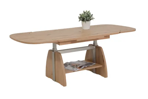 Couchtisch - ausziehbar, höhenverstellbar, LB ca. 108x67 cm, Eiche Artisan Dekor