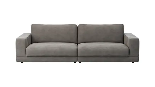 Sofa Juni - 3-Sitzer, Cord, Dunkelgrau