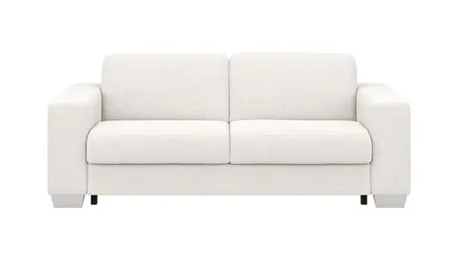 Sofa Nuoro - 2,5-Sitzer inkl. Schlaffunktion, Armlehne breit, Stoff, Natur