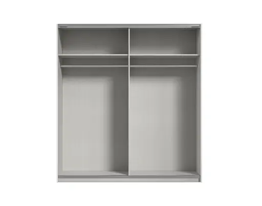 Schwebetürenschrank RUBITO- B ca. 181 cm, Weiß