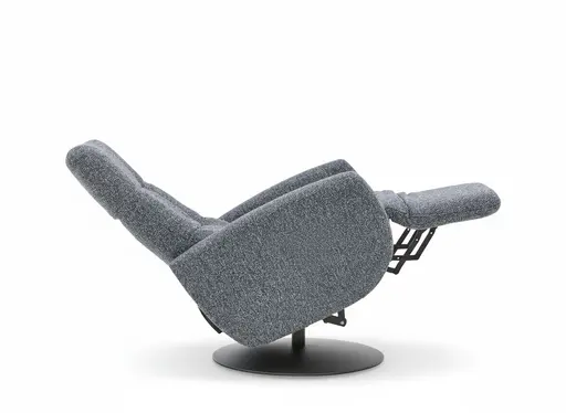 TV-Sessel - Größe S, Relaxfunktion, Kopfteil verstellbar, Stoff, Marine