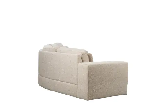 Ecksofa Sonja - Ecke links mit 2,5-Sitzer, Stoff, Bisquit