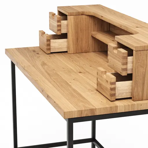 Schreibtisch Blackpool - LBH ca. 109x55x101 cm, Eiche massiv