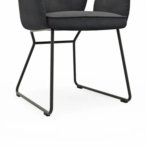 Armlehnstuhl Westmore - Stoff, Anthrazit