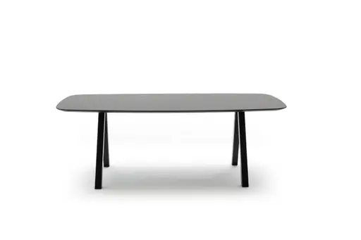 Esstisch Jari - LB ca. 220x95 cm, Keramik, Schwarz