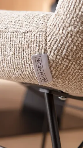 Stuhl Kamari - Stoff, Graubeige