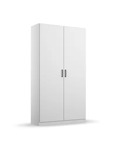 Drehtürenschrank RHONDA- B ca. 91 cm, Weiß