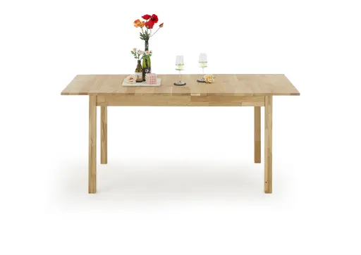 Esstisch- LB ca. 140-180x80 cm, Ausziehbar, Eiche, Massiv, Geölt